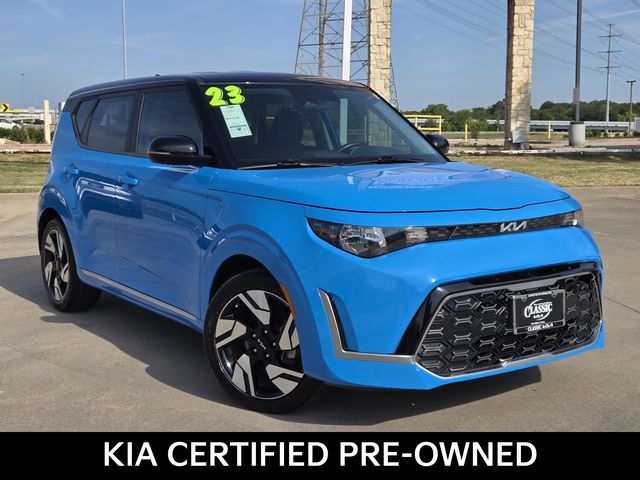 Surf Blue w/Black Roof 2023 Kia Soul SUV / Crossover Front-Wheel Drive Continuously Variable Transmission