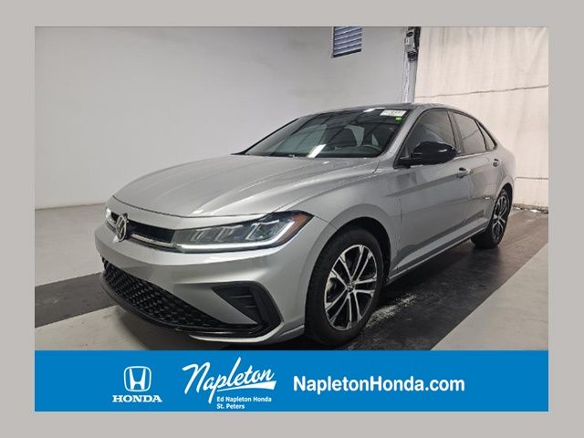 Silver Metallic 2025 Volkswagen Jetta Sport FWD Sedan Front-Wheel Drive 8-Speed Automatic