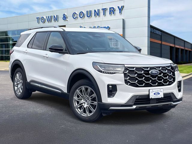 Star White Metallic Tri-Coat 2026 Ford Explorer SUV / Crossover Rear-Wheel Drive Automatic