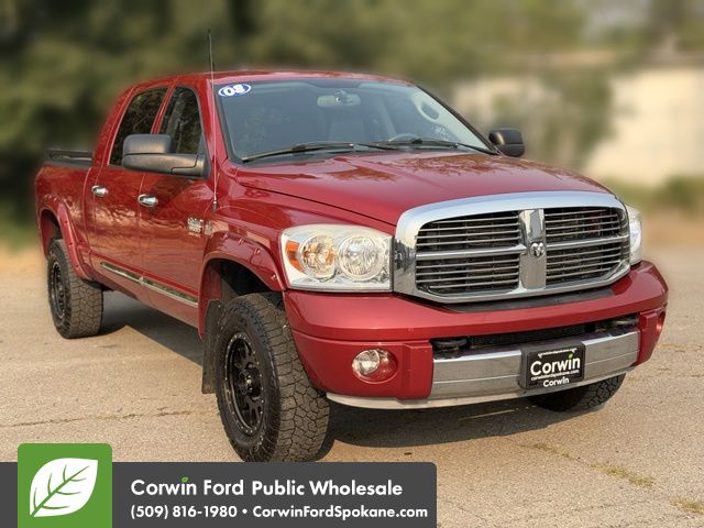 Inferno Red Crystal Pearlcoat 2008 Dodge RAM 3500 Pickup Truck Four-Wheel Drive 6-Speed Automatic