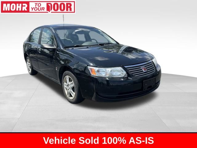 Onyx Black 2007 Saturn ION Sedan Front-Wheel Drive 4-Speed Automatic