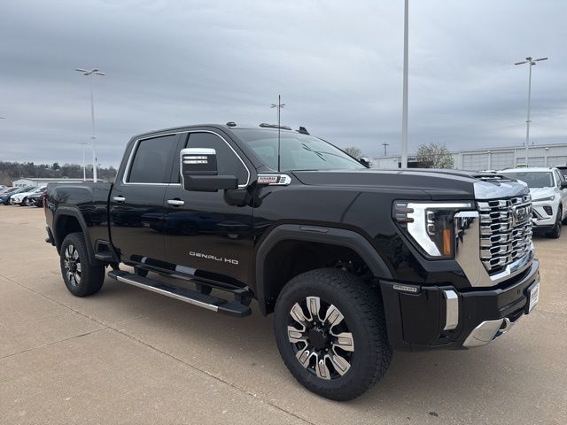 Onyx Black 2024 GMC Sierra 2500HD Denali Crew Cab 4WD Pickup Truck Four-Wheel Drive Automatic