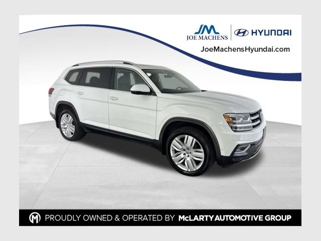 Pure White 2019 Volkswagen Atlas SUV / Crossover All-Wheel Drive 8-Speed Automatic