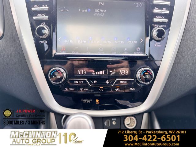 2018 White Nissan Murano SL AWD SUV