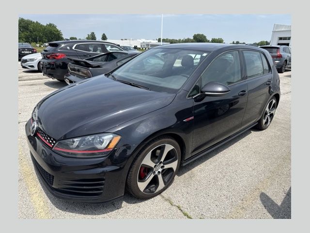 Deep Black Pearl 2016 Volkswagen Golf GTI 2.0T SE 4-Door FWD Hatchback Front-Wheel Drive 6-Speed Manual