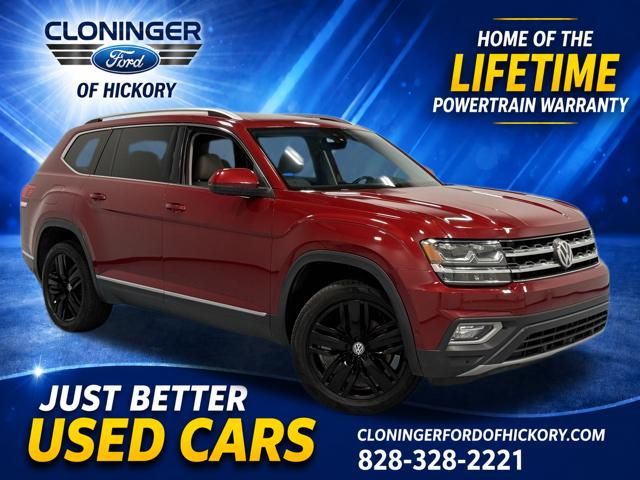 Fortana Red Metallic 2019 Volkswagen Atlas SUV / Crossover All-Wheel Drive 8-Speed Automatic