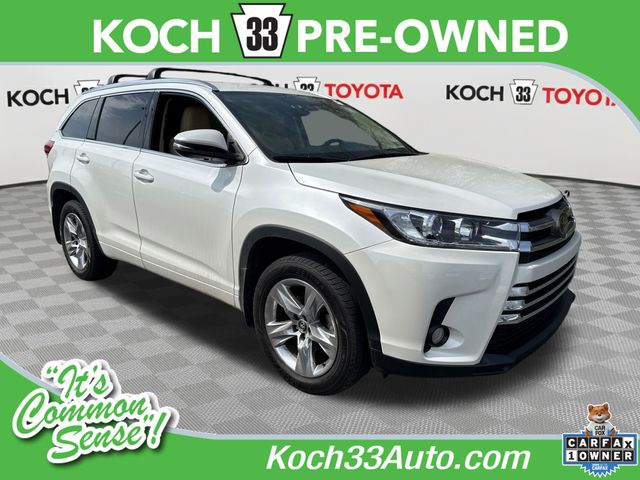 White (Blizzard Pearl) 2018 Toyota Highlander Limited AWD SUV / Crossover All-Wheel Drive 8-Speed Automatic