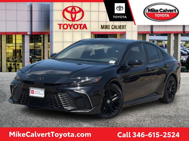 Midnight Black Metallic 2025 Toyota Camry Sedan Front-Wheel Drive Continuously Variable Transmission