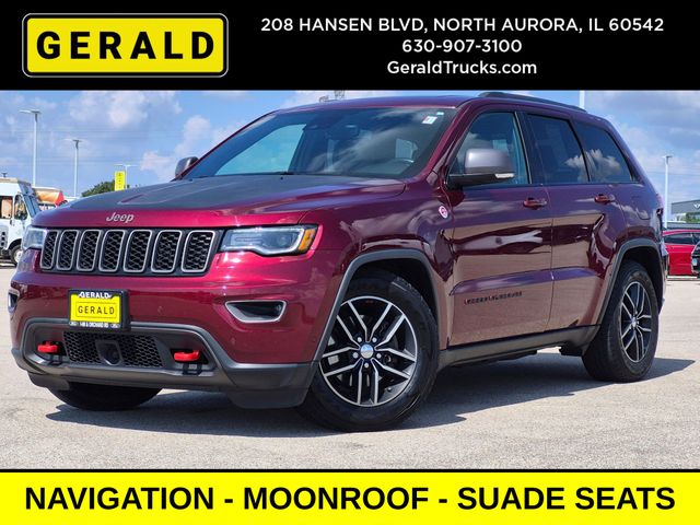 Velvet Red Pearlcoat 2017 Jeep Grand Cherokee SUV / Crossover Four-Wheel Drive 8-Speed Automatic