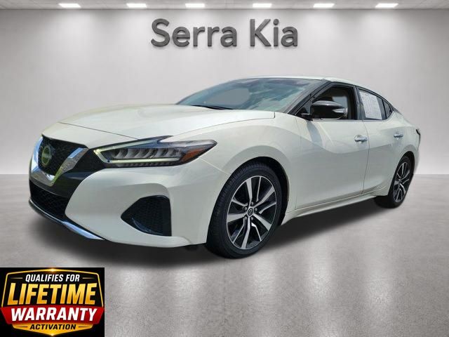 Pearl White Tricoat 2023 Nissan Maxima Sedan Front-Wheel Drive Continuously Variable Transmission