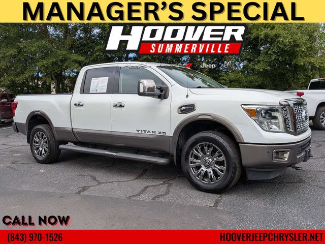 Pearl White 2019 Nissan Titan Pickup Truck 6-Speed Automatic