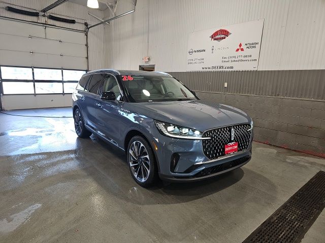 Whisper Blue Metallic Clearcoat 2026 Lincoln Aviator Reserve AWD SUV / Crossover All-Wheel Drive Automatic