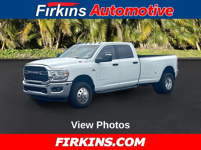 Bright White Clearcoat 2024 RAM 3500 Big Horn Crew Cab LB DRW 4WD Pickup Truck Four-Wheel Drive 6-Speed Automatic
