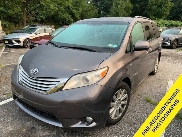 Gray 2017 Toyota Sienna Minivan All-Wheel Drive 8-Speed Automatic