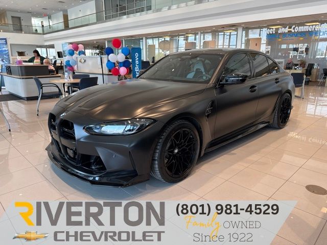 Brooklyn Gray Metallic 2024 BMW M3 Sedan All-Wheel Drive 8-Speed Automatic