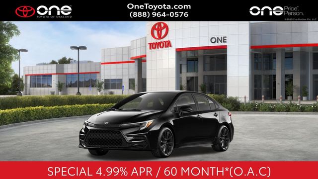 Black 2026 Toyota Corolla SE FWD Sedan Front-Wheel Drive Continuously Variable Transmission