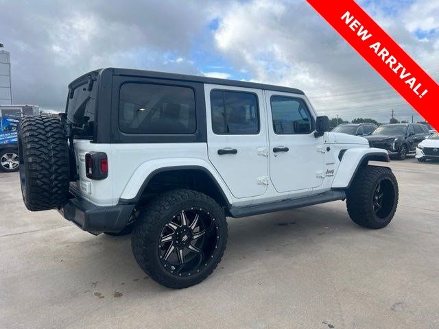 2020 Jeep Wrangler Unlimited Sahara White at Emmons Autoplex