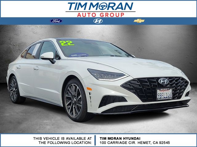 Quartz White 2022 Hyundai Sonata Limited FWD Sedan Front-Wheel Drive 8-Speed Automatic