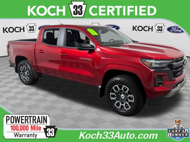 Radiant Red Tintcoat 2024 Chevrolet Colorado Pickup Truck Four-Wheel Drive 8-Speed Automatic