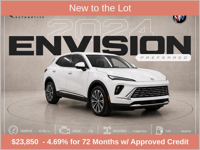 Summit White 2024 Buick Envision SUV / Crossover All-Wheel Drive 9-Speed Automatic