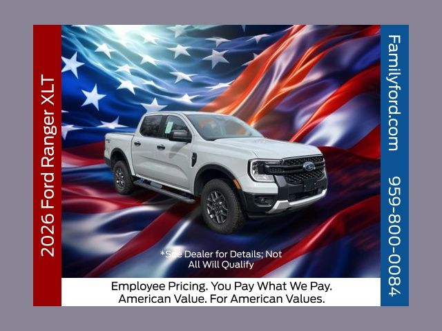 Avalanche 2026 Ford Ranger XLT SuperCrew 4WD Pickup Truck Four-Wheel Drive Automatic