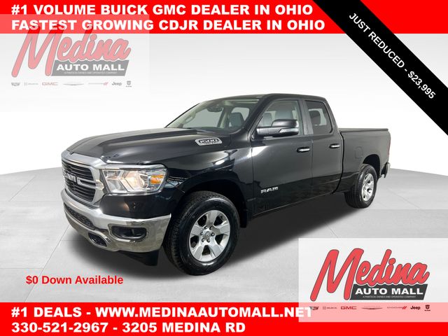 Diamond Black Crystal Pearlcoat 2020 RAM 1500 Big Horn Quad Cab 4WD Pickup Truck Four-Wheel Drive 8-Speed Automatic
