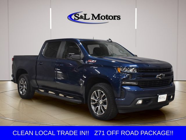 Northsky Blue Metallic 2019 Chevrolet Silverado 1500 Pickup Truck Four-Wheel Drive 8-Speed Automatic