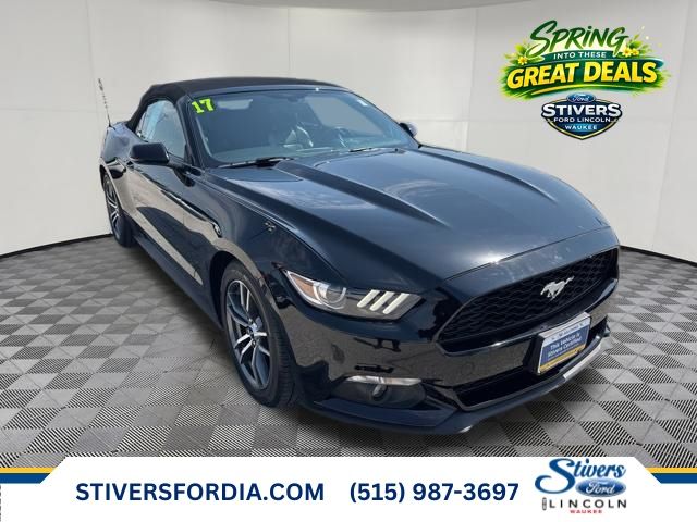Shadow Black 2017 Ford Mustang EcoBoost Premium Convertible RWD Convertible Rear-Wheel Drive 6-Speed Automatic