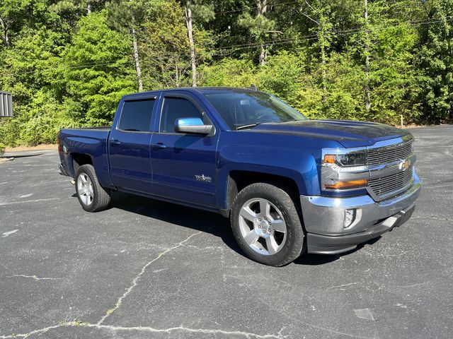 Deep Ocean Blue Metallic 2018 Chevrolet Silverado 1500 LT Crew Cab RWD Pickup Truck 4X2 6-Speed Automatic Overdrive