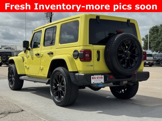 2023 Jeep Wrangler Sahara 4xe Yellow at DeMontrond Gulf Freeway