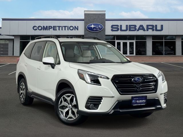 Crystal White Pearl 2023 Subaru Forester SUV / Crossover All-Wheel Drive Continuously Variable Transmission