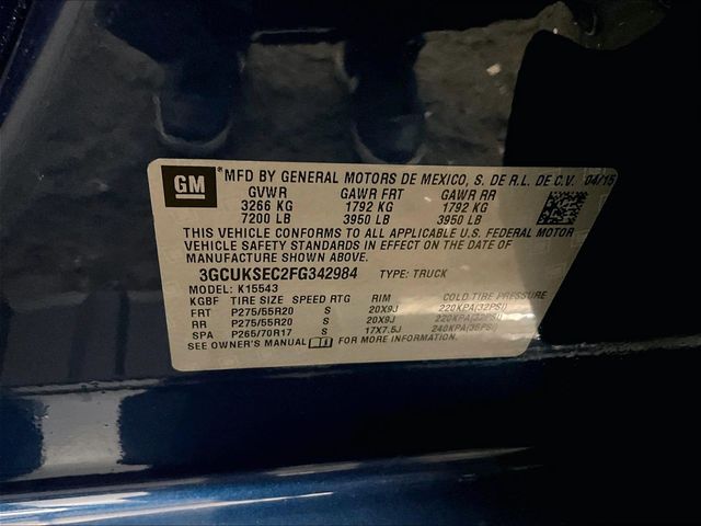 2015 Chevrolet Silverado 1500 LTZ Blue at Sutliff Volkswagen