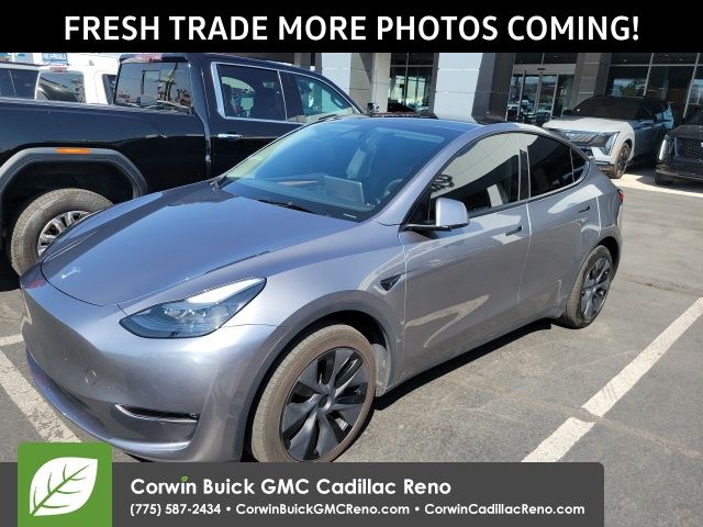 Gray 2025 Tesla Model Y SUV / Crossover All-Wheel Drive 1-Speed Automatic