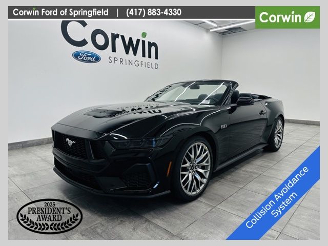 Shadow Black 2025 Ford Mustang GT Premium Convertible RWD Convertible Rear-Wheel Drive Automatic