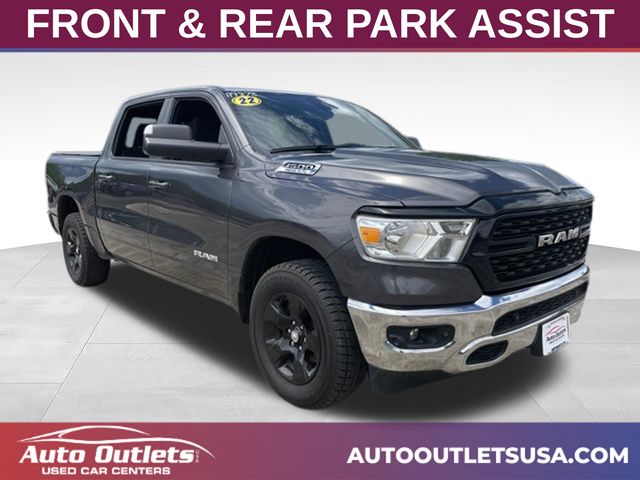 Gray (Granite Crystal Metallic Clearcoat) 2022 RAM 1500 Pickup Truck Four-Wheel Drive 8-Speed Automatic