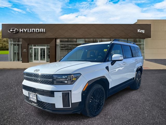 Serenity White 2025 Hyundai Santa Fe Hybrid SUV / Crossover All-Wheel Drive 6-Speed Automatic