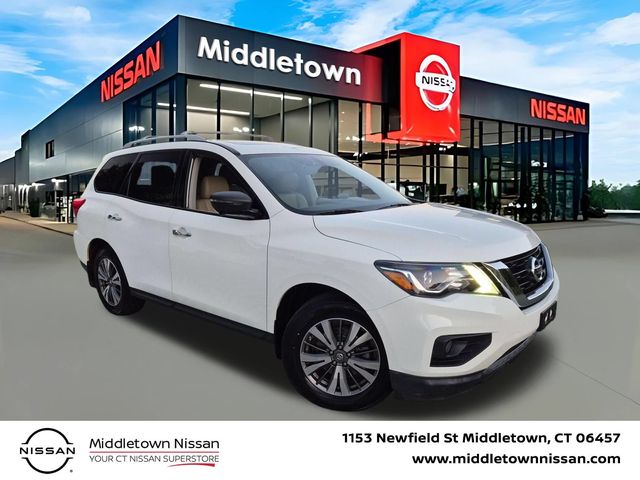 Glacier White 2017 Nissan Pathfinder SUV / Crossover Four-Wheel Drive Continuously Variable Transmission
