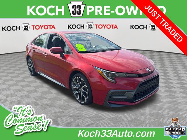 Barcelona Red Metallic 2020 Toyota Corolla Sedan Front-Wheel Drive Continuously Variable Transmission