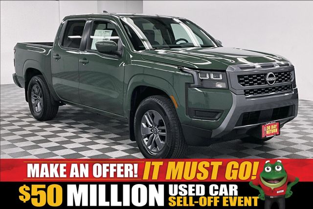 Tactical Green Metallic 2026 Nissan Frontier Pickup Truck 4X2 9-Speed Automatic Overdrive