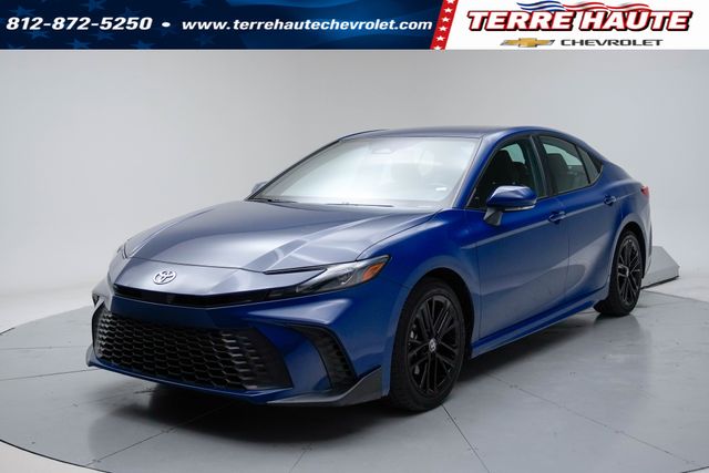 Blue 2025 Toyota Camry Sedan Front-Wheel Drive Continuously Variable Transmission