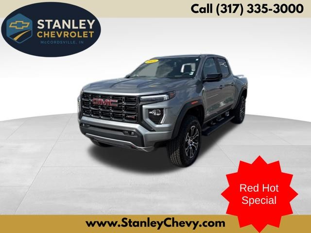Sterling Metallic 2025 GMC Canyon AT4 Crew Cab 4WD Pickup Truck Four-Wheel Drive 8-Speed Automatic