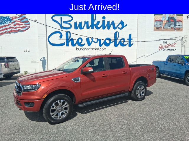 Chili Pepper Red 2019 Ford Ranger Lariat SuperCrew 4WD Pickup Truck Four-Wheel Drive Automatic