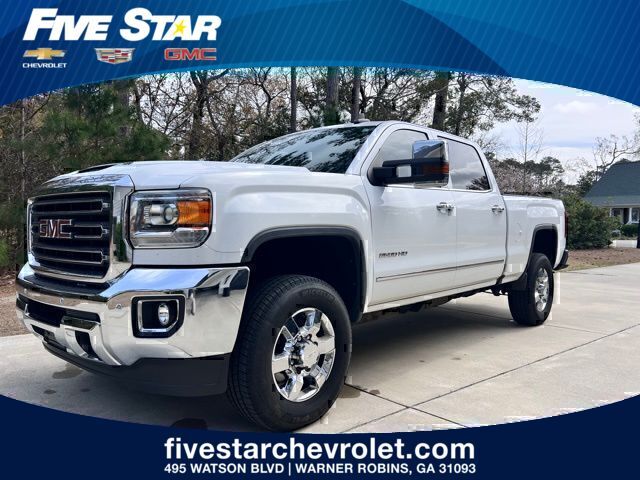 Summit White 2018 GMC Sierra 2500HD SLT Crew Cab SB 4WD Pickup Truck Four-Wheel Drive 6-Speed Automatic