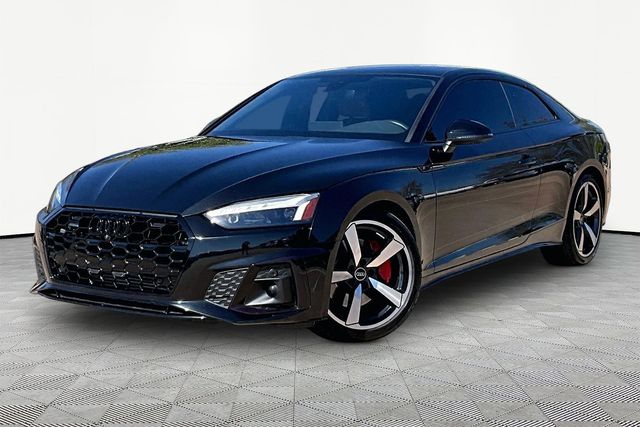 Black Metallic 2023 Audi A5 Coupe All-Wheel Drive 7-Speed Automatic