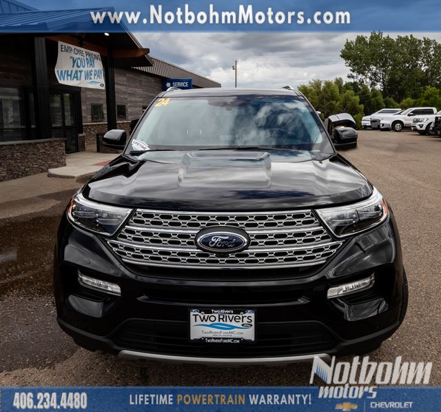 Agate Black Metallic 2024 Ford Explorer SUV / Crossover All-Wheel Drive Automatic