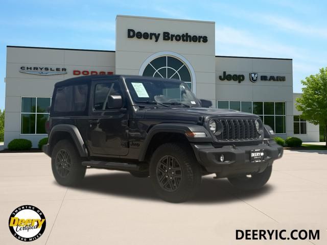 Gray (Granite Crystal Metallic Clearcoat) 2024 Jeep Wrangler SUV / Crossover Four-Wheel Drive 6-Speed Manual
