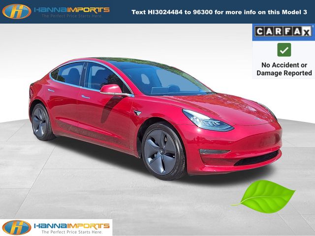 Red Multi-Coat 2019 Tesla Model 3 Long Range AWD Sedan All-Wheel Drive 1-Speed Automatic