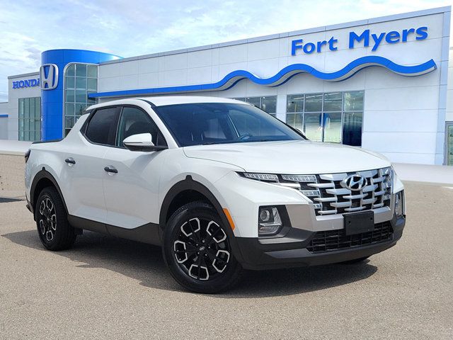 Ice White 2022 Hyundai Santa Cruz Pickup Truck All-Wheel Drive 8-Speed Automatic