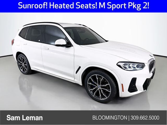 Alpine White 2022 BMW X3 xDrive30i AWD SUV / Crossover All-Wheel Drive 8-Speed Automatic