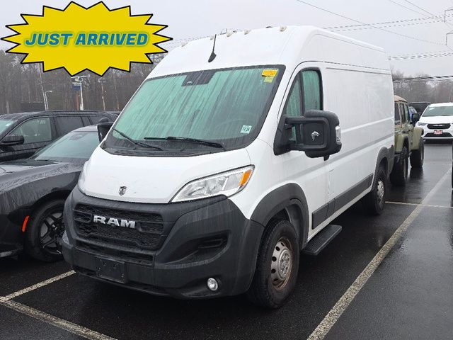 Bright White Clearcoat 2023 RAM ProMaster 2500 136 High Roof Cargo Van FWD Van Front-Wheel Drive 9-Speed Automatic
